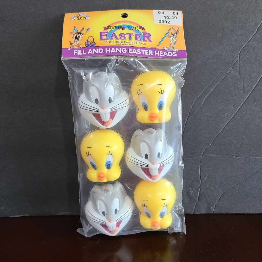 Vintage Loonie Tunes Fill And Hang Easter Heads